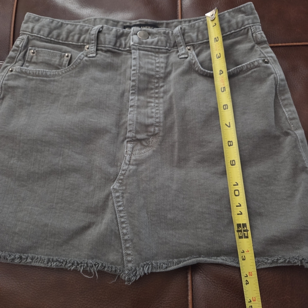 Modern American Green Denim Skirt Size 28 Waist* - Picture 6 of 6